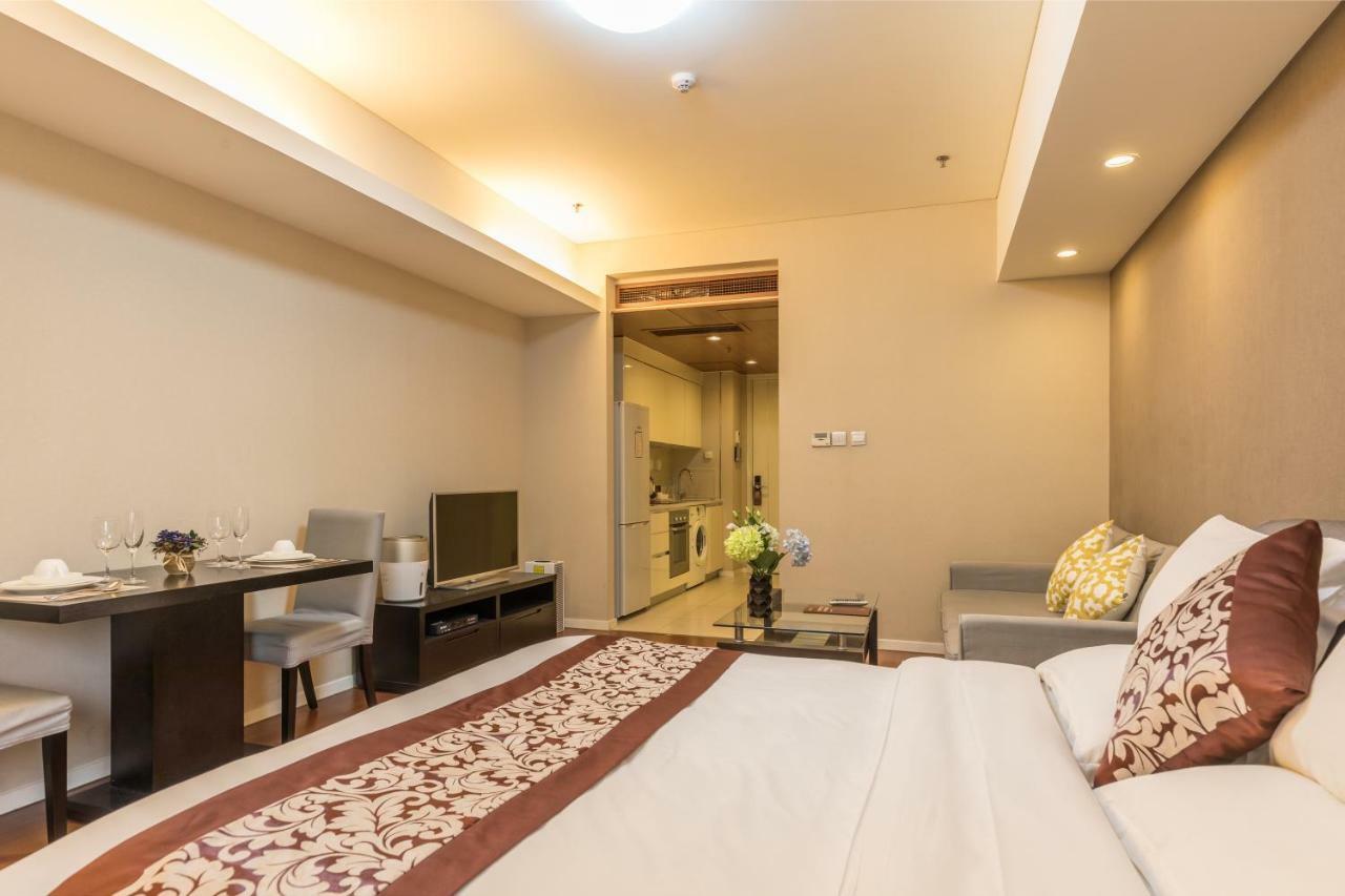Jiu Du Hui Serviced Apartment Peking Exteriör bild