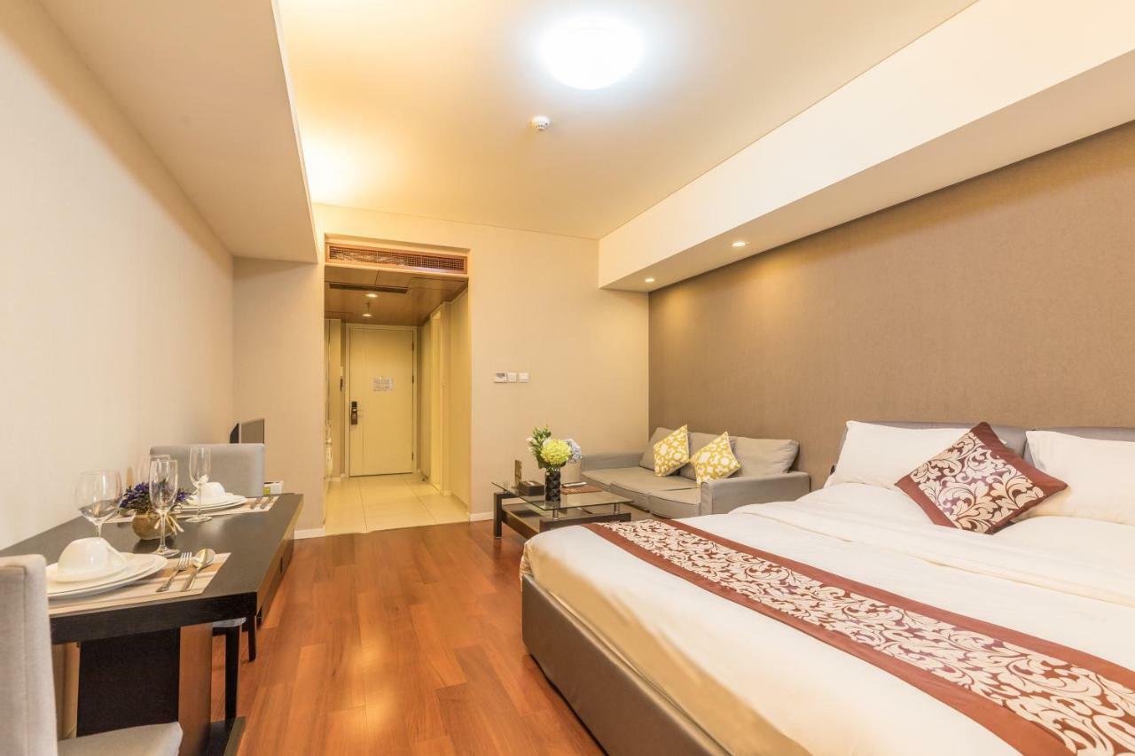 Jiu Du Hui Serviced Apartment Peking Exteriör bild